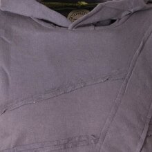 Vishes Sweater Hoodie Hoody Patchwork Pullover grau M