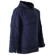 Vishes Sweater Hoodie Hoody Patchwork Pullover dunkelblau M