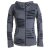 Vishes Goa Jacke Hoodie Zipfelkapuze Sweatjacke grau 46