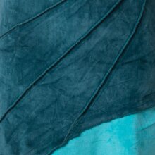 Vishes Kleid Samtkleid Elfenkleid Zipfelkapuze türkis 38