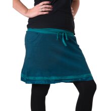 Vishes Kurzer Lagenlook Rock aus Baumwolle - mit Taschen...