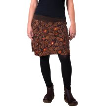 Vishes Mini Rock warmer Rock Winterrock bestickt bedruckt braun 38