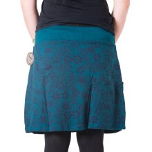 Vishes Mini Rock warmer Rock Winterrock bestickt bedruckt türkis 48