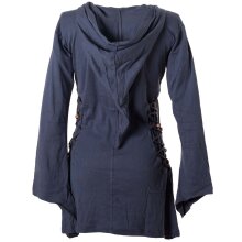 Vishes Elfenkleid mit Zipfelkapuze und Bändern zum Schnüren grau 44 (L)