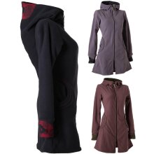 Vishes Warmer Elfen Kurzmantel mit Zipfelkapuze schwarz 46