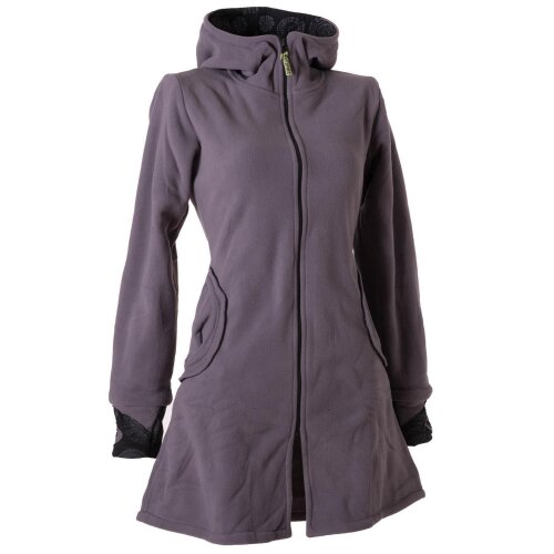Vishes Warmer Elfen Kurzmantel mit Zipfelkapuze grau 34