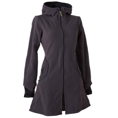 Vishes Warmer Elfen Kurzmantel mit Zipfelkapuze dunkelgrau 38