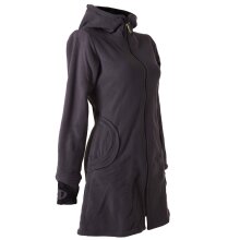 Vishes Warmer Elfen Kurzmantel mit Zipfelkapuze dunkelgrau 40