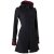 Vishes Warmer Elfen Kurzmantel mit Zipfelkapuze schwarz 48