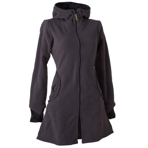 Vishes Warmer Elfen Kurzmantel mit Zipfelkapuze dunkelgrau 48
