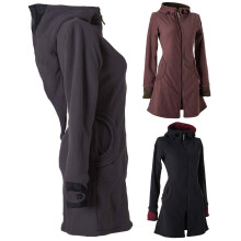 Vishes Warmer Elfen Kurzmantel mit Zipfelkapuze dunkelgrau 48