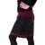 Vishes Fleece Mini Rock warm Powärmer Lagenlook schwarzrot 36