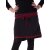 Vishes Fleece Mini Rock warm Powärmer Lagenlook schwarzrot 46