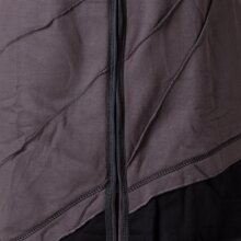 Vishes Jacke Zipfelkapuze Larp Mantel grau-schwarz 42-44