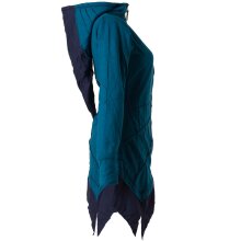 Vishes Jacke Zipfelkapuze Larp Mantel türkis-schwarz 36
