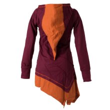 Vishes Jacke Zipfelkapuze Larp Mantel rot-orange 40-42