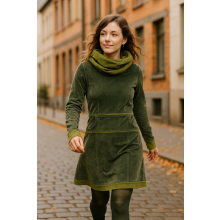 Vishes warmes Kleid Tunika Minikleid Samtshirt Hoody...