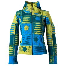 Vishes Jacke bestickt Patchwork Jacke Zipfelkapuze...
