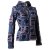 Vishes Jacke bestickt Patchwork Jacke Zipfelkapuze grau-schwarz 42