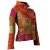 Vishes Jacke bestickt Patchwork Jacke Zipfelkapuze dunkelpink-olive 44