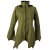 Vishes Patchwork Jacke FLeece Zipfelkapuze Hoodie olive 38