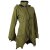 Vishes Patchwork Jacke FLeece Zipfelkapuze Hoodie olive 42-44
