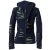 Vishes Goa Jacke Hoodie Zipfelkapuze Sweatjacke dunkelblau-hellgrün 34