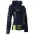 Vishes Goa Jacke Hoodie Zipfelkapuze Sweatjacke dunkelblau-hellgrün 42