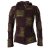 Vishes Goa Jacke Hoodie Zipfelkapuze Sweatjacke braun-olive 42