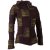 Vishes Goa Jacke Hoodie Zipfelkapuze Sweatjacke braun-olive 42