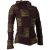 Vishes Goa Jacke Hoodie Zipfelkapuze Sweatjacke braun-olive 44