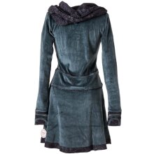 Vishes warmes Kleid Tunika Minikleid Samtshirt Hoody...