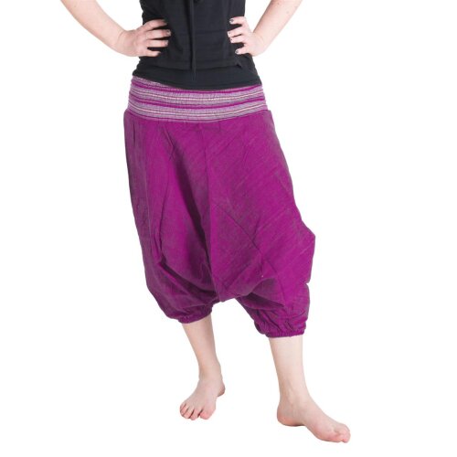 Vishes Haremshose Pluderhose Sommerhose blaurosa