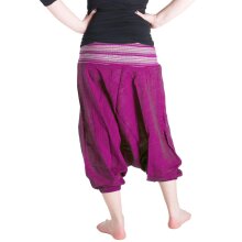 Vishes Haremshose Pluderhose Sommerhose blaurosa