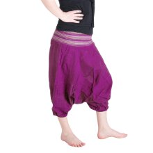 Vishes Haremshose Pluderhose Sommerhose blaurosa