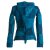 Vishes Jacke bedruckt Hippie Jacke Elfenjacke Zipfelkapuze türkis 40