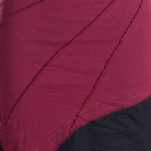 Vishes Mini Kleid Goa Neckholder Kleid zweifarbig Zipfelkleid dunkelrot 40