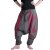 Vishes Haremshose Goa Hose Pluderhose Unisex Pumphose warm grau-rot 34
