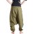 Vishes Haremshose Goa Hose Pluderhose Unisex Pumphose warm olive-türkis 36
