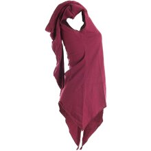 Vishes Zipfelshirt Lagenlook Zipfelkapuze Hoodie dunkelrot 34-36