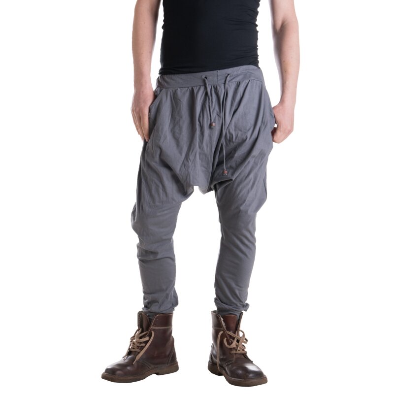 Vishes Haremshose Maennerhose Sommer Hose Pluderhose mit tiefen Schritt