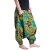 Vishes Hippie Haremshose mit Blumen olivegrün 38
