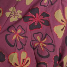 Vishes Hippie Haremshose mit Blumen dunkelrot 40/42