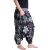 Vishes Hippie Haremshose mit Blumen schwarzrot 36