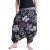 Vishes Hippie Haremshose mit Blumen schwarzrot 38