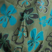 Vishes Hippie Haremshose mit Blumen grün 38