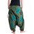 Vishes Hippie Haremshose mit Blumen grün 38