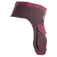 Vishes Bauchtasche Gürteltasche Goa Tasche braun-rot