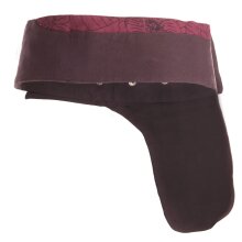 Vishes Bauchtasche Gürteltasche Goa Tasche braun-rot