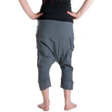 Vishes Haremshose 3/4 Hose Sommerhose Ethno Goa Hose grau 38